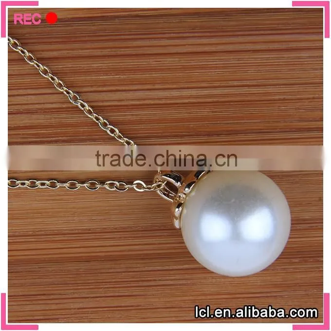 Chinese freshwater imitation pearl necklace, imitation pearl chain necklace designs bridal