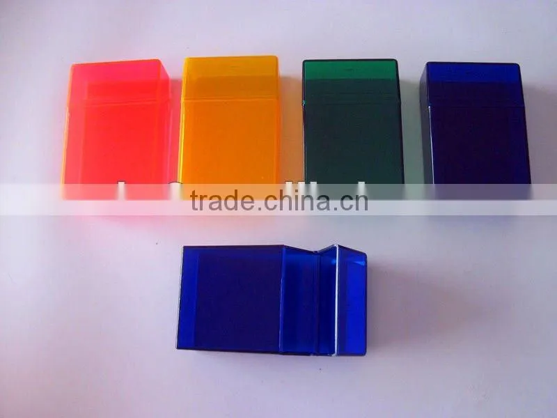 Plastic cigarette case, transparent original color cigarette box