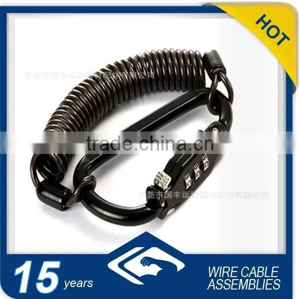 high quality security lock coil cable