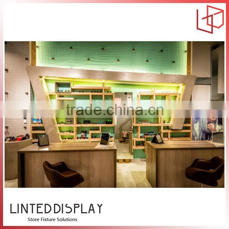 Decoration wall mounted eyewear display
