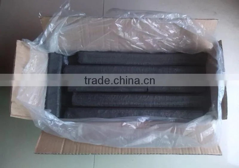 Machine made low ash bamboo BBQ charcoal