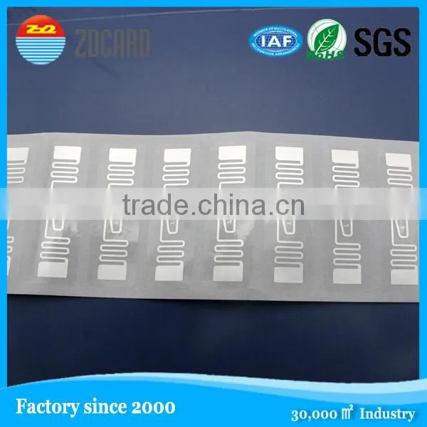 UHF 860-925 MHz 9640 ISO-18000-6C(EPC G2) Adhesive Sticker Tag Label Wet Inlay