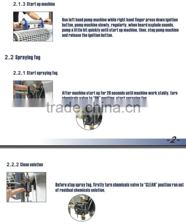 Portable battery powered mosquito killer pest control fogging machine