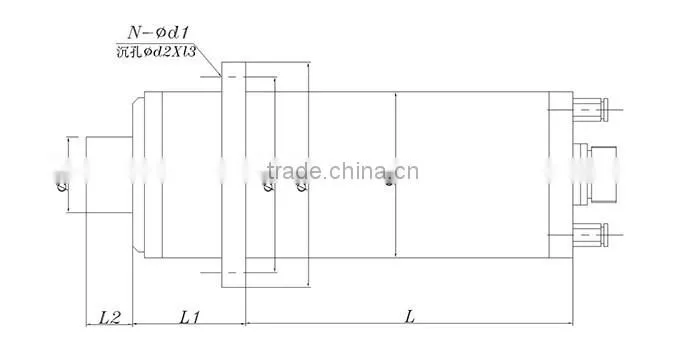 BT40, 5.5kw electric motor spindle for milling and carving work