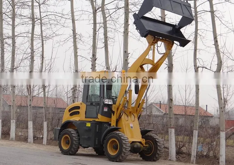China small wheel loader JT912, ZL12F with A/C, Quick hitch and attachments