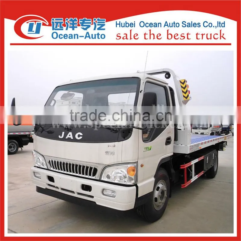JAC new heavy duty truck 4TON road wrecker tow trucks for sale