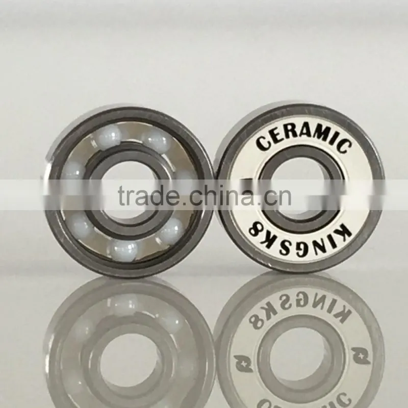 High Speed Skate Board Precision ZrO2 ceramic bearing 608