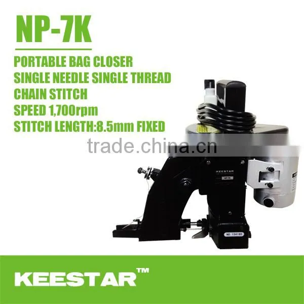 Keestar NP-7K single thread portable bag closer machine