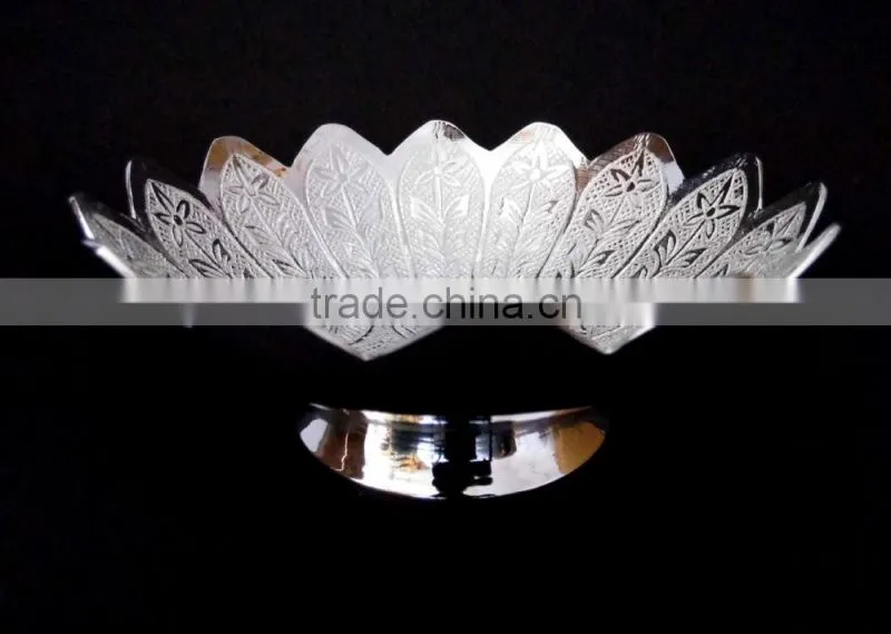 Promotional gift, corporate gift, beautiful wedding gift gold plated brass bowl spoon set