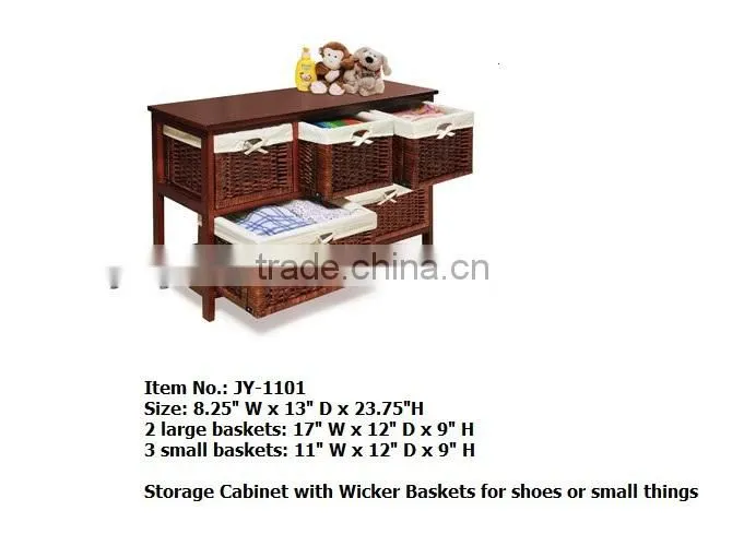 Linyi Tall Wicker drawer baskets for bathroom