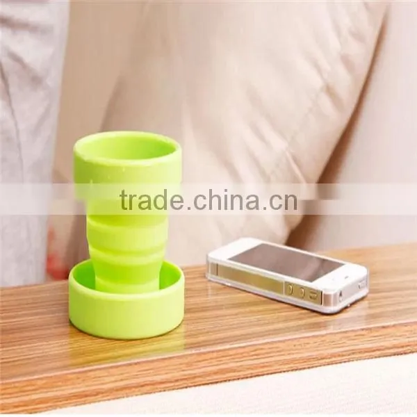 Fashion design Foldable Coffee Silicone Cup
