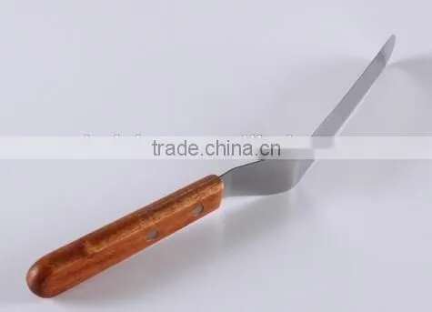 CY196 Hot sale 10'' wood handle staniless steel bread knife butter knife