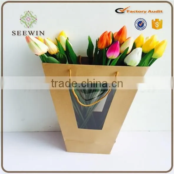 2017 cheap whloe sale Craft paper flower bag/ craft bag for flower