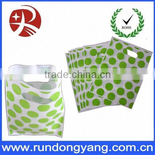 LDPE/HDPE Die Cut Handle bag plastic bag