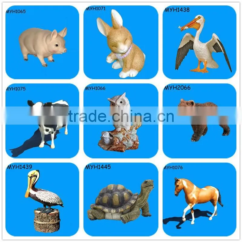 Porcelain plain white Outdoor Horse Statues