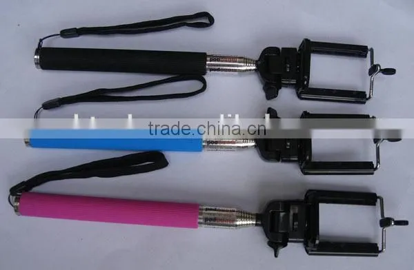 Fashionable extendable handheld bluetooth monopod remote selfie stick