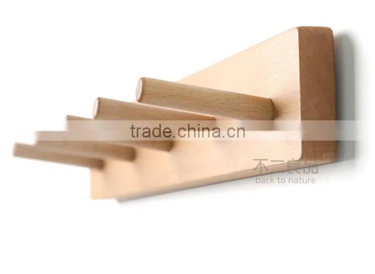 Eco-friendly customized solid wooden fancy clothes hanger