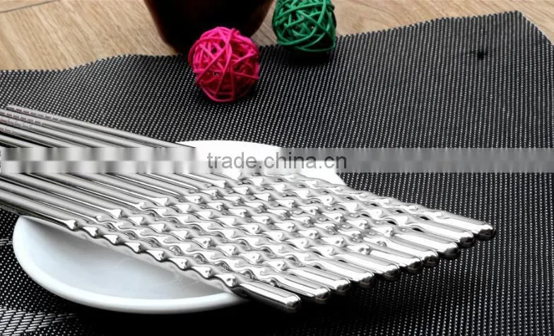 Wholesale chineses stainless steel chopsticks with rests