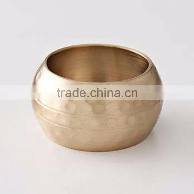 brass plated wholesale shiny wedding napkin rings
