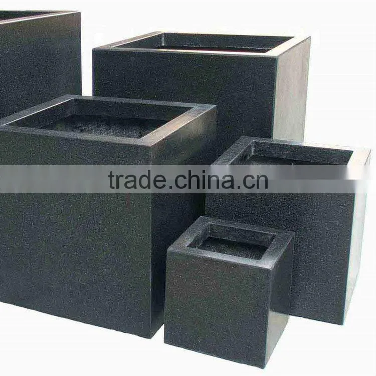 Fiberglass planter flowerpot