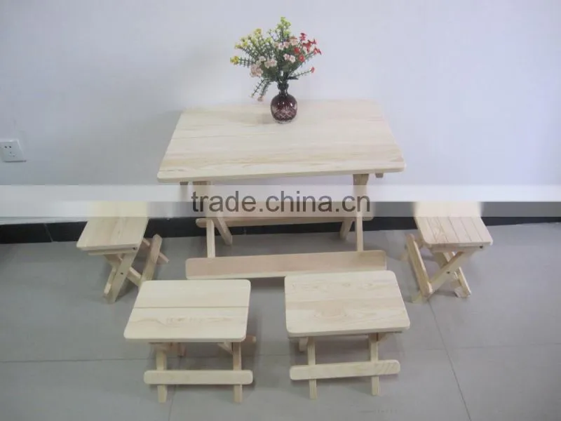 heavy-duty space-saving dining table and chairs