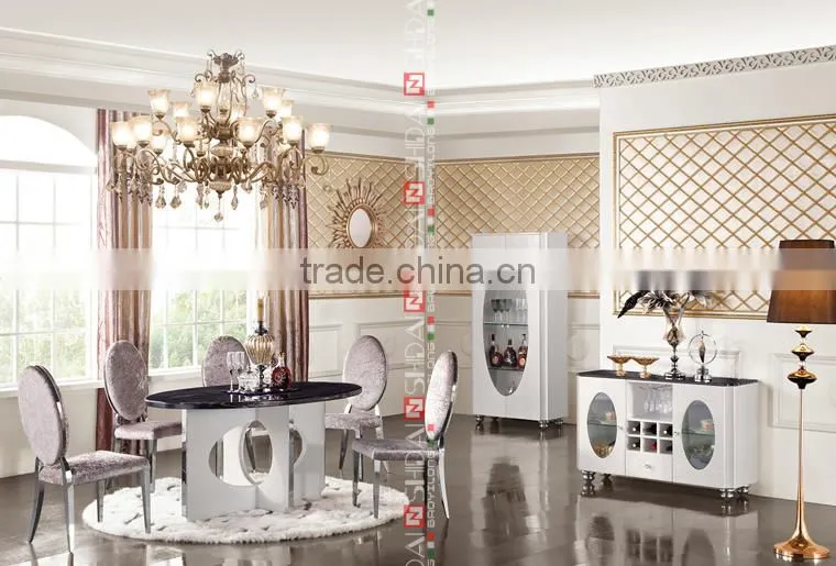 high gloss table, high gloss dining table, white high gloss dining table LV-A801A