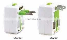 multi electric 2 round pin plug and sockets M644
