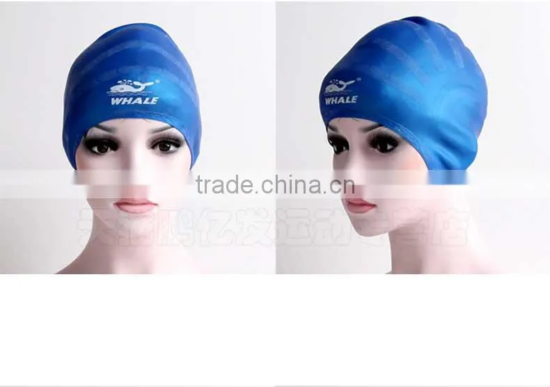 Custom silicone swim cap swim customized company logo for long hair swim cap