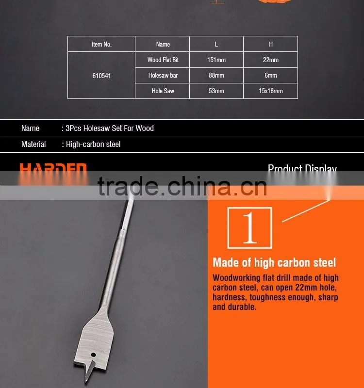 3PCS Holesaw Tools Set For Wood