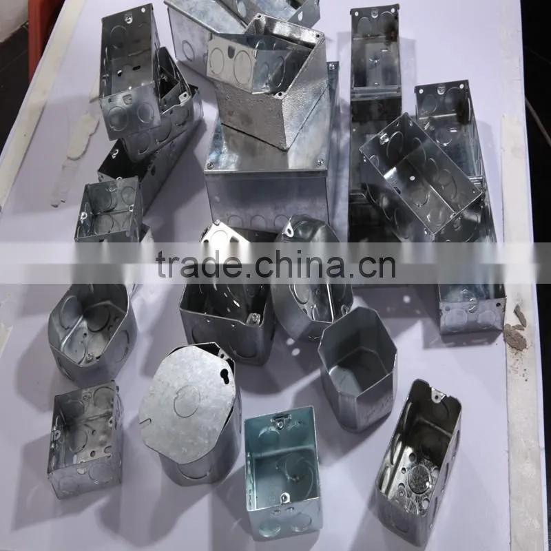 Switch and Socket Boxes, Steel Box, 3*3, 3*6 for conduit