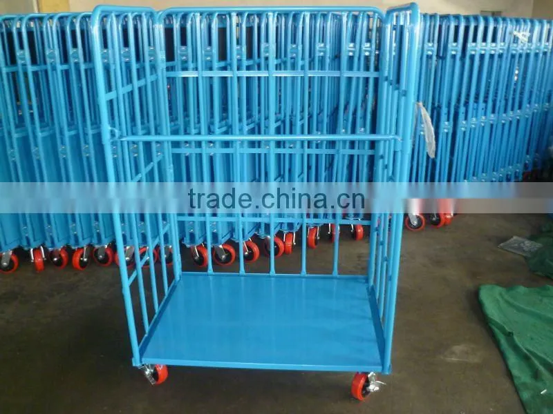 RC-03 powder coated folding storage roll cages