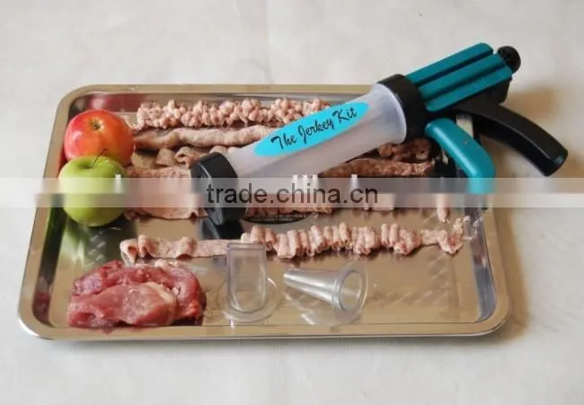 manual plastic body jerky gun with nozzles/beef jerky kit