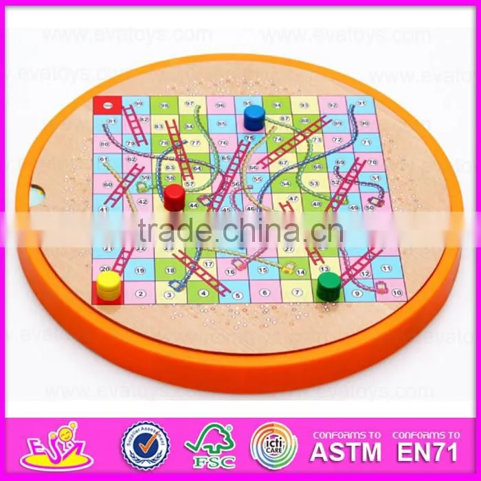 2016 newest 5IN1 wooden board game,funny educational wooden children board game, popular children wooden toy board game W11A044