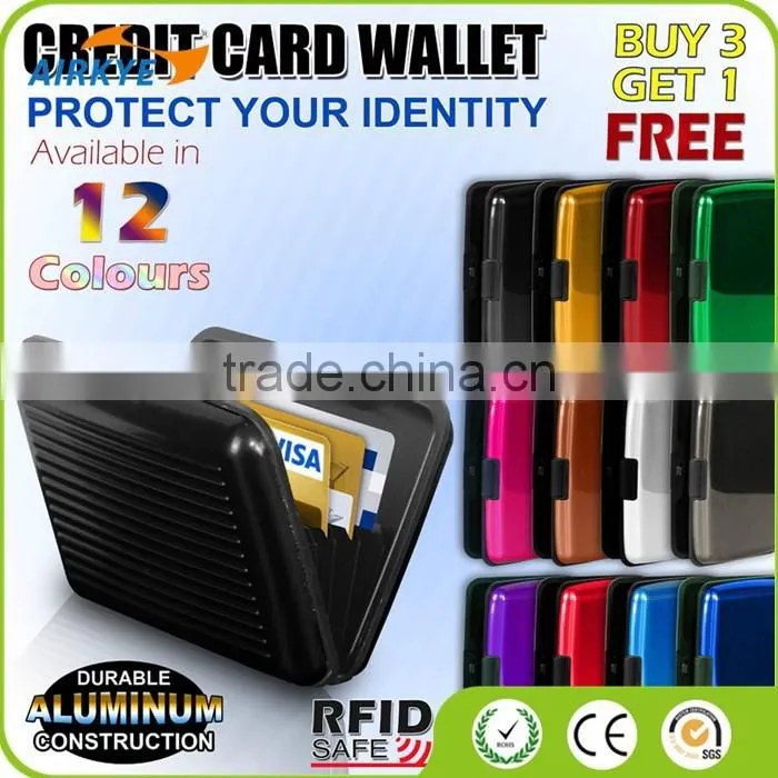 Aluminium Metal Pocket Business Credit Card Wallet Holder Case Box