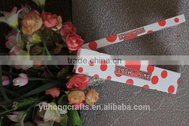 Cute paper gift box package used for hand fans