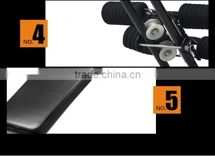 New Vertical Roller Beauty Waist Abdominal Exercise foldable Machine with sit up bench