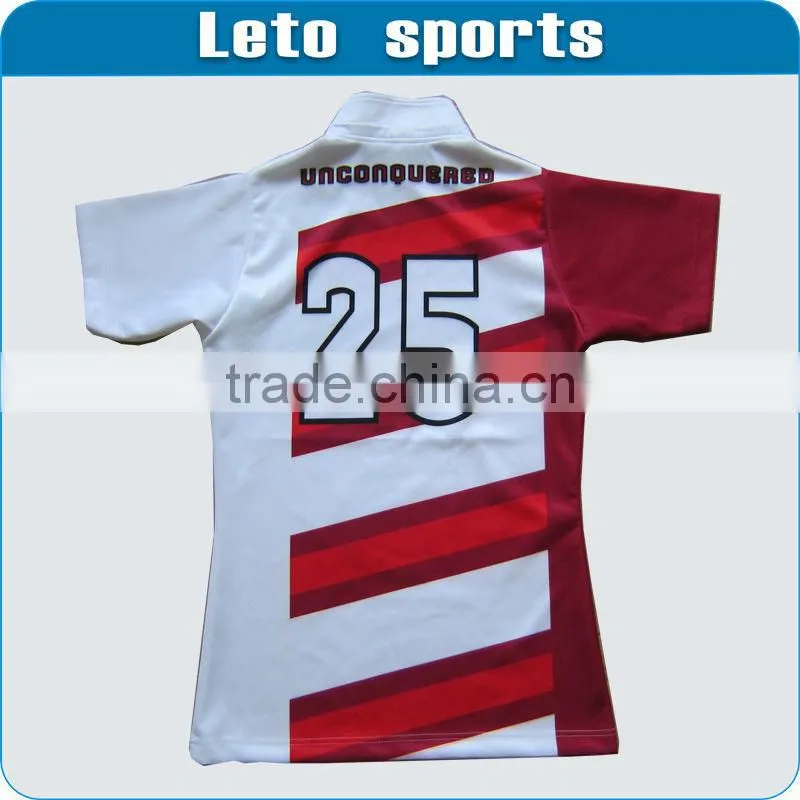 dye sub rugby jersey custom design polyester 2013