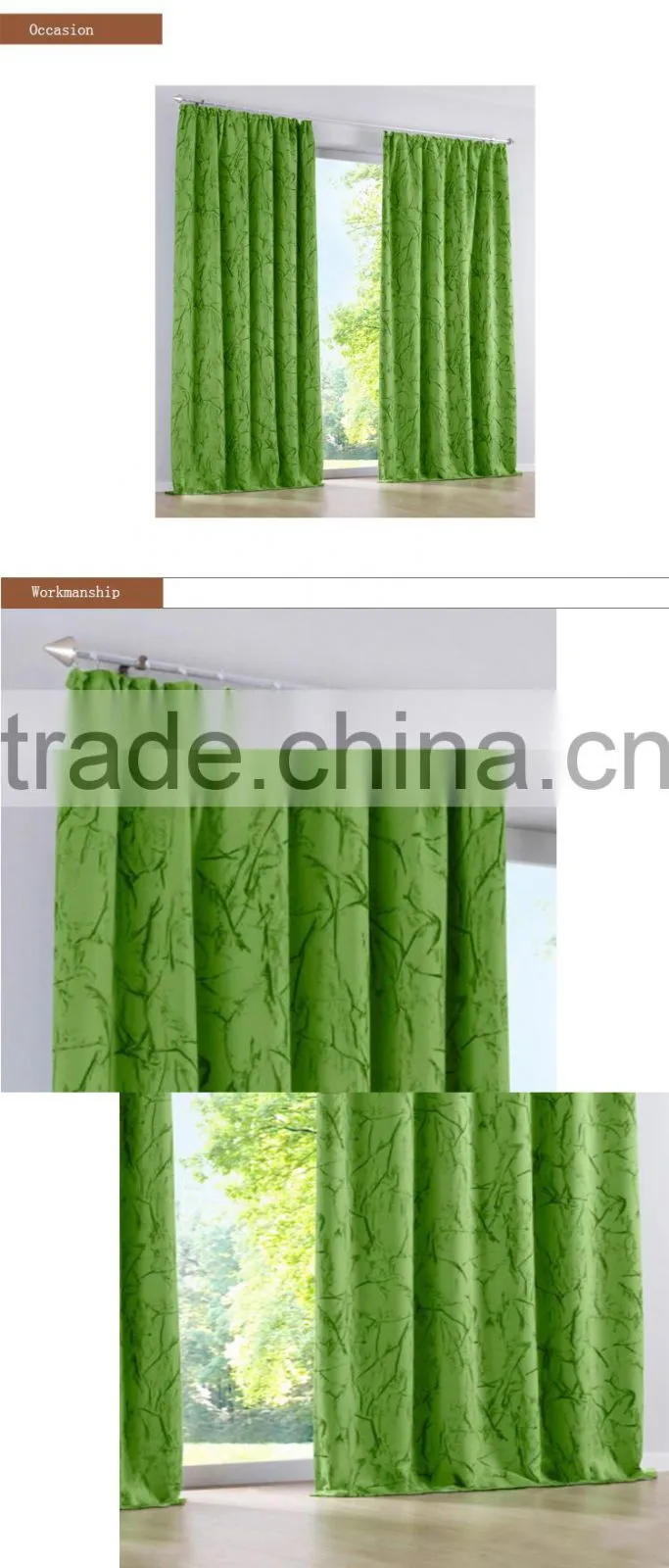 Printed blackout curtain,good sales in germany, window curtains