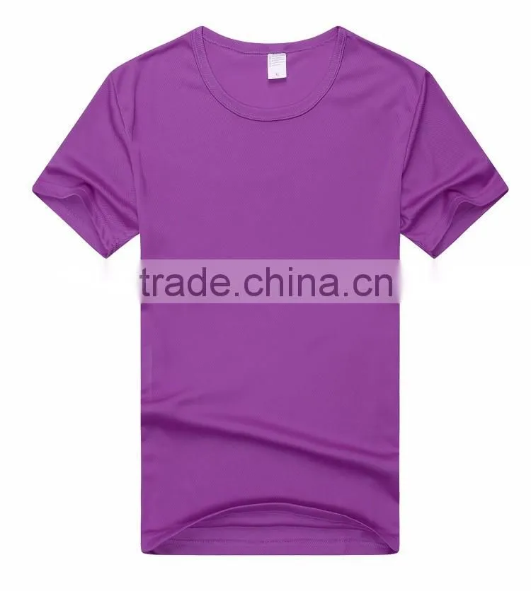 Factory price round neck cheap plain dyed cotton fitted t-shirts