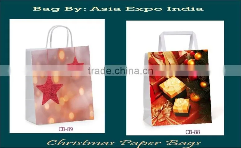 Decorative Paper Gift bags with glossy finish