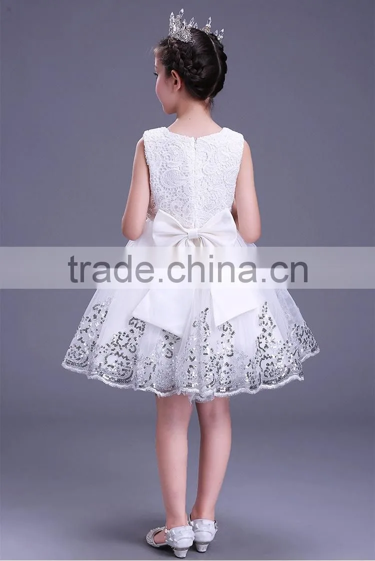 Cheap Vietnam Girls fancy dress pink princess party dresses flower shining Performance girls Fluffy dress