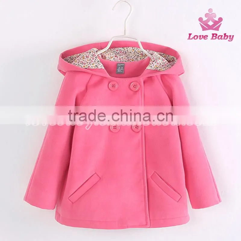 Keep Warm Wholesale Baby Girls Coat Spring and Autumn Kids Coat