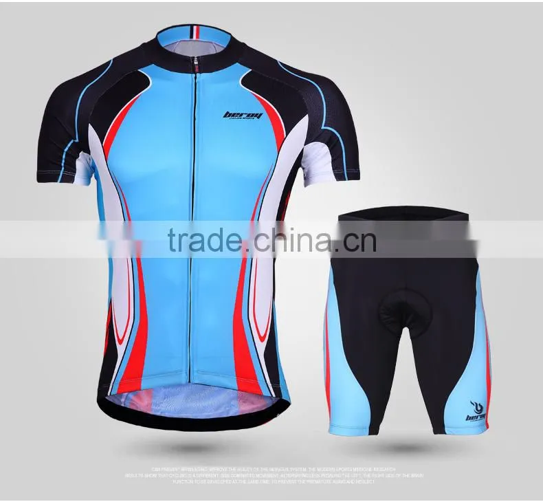 BEROY Fashion Cycling Jersey Original, Wholesale Polyester Cycling Short Sleeve Shirts and Padded Cycling Short Pants