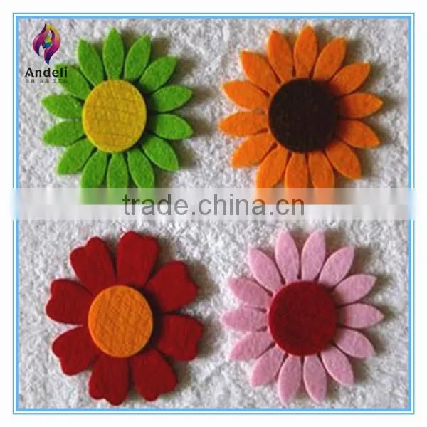 wholesale handmade sunflower die cut felt flower shapes