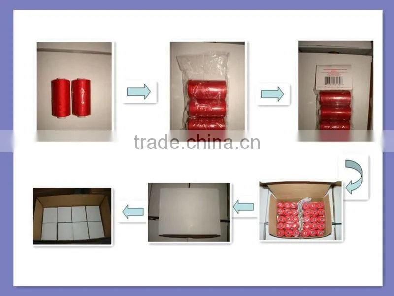 100% polyester sewing thread