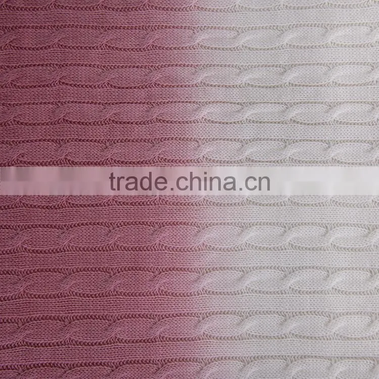 Super soft 100% acrylic assorted cable knit baby throw blanket