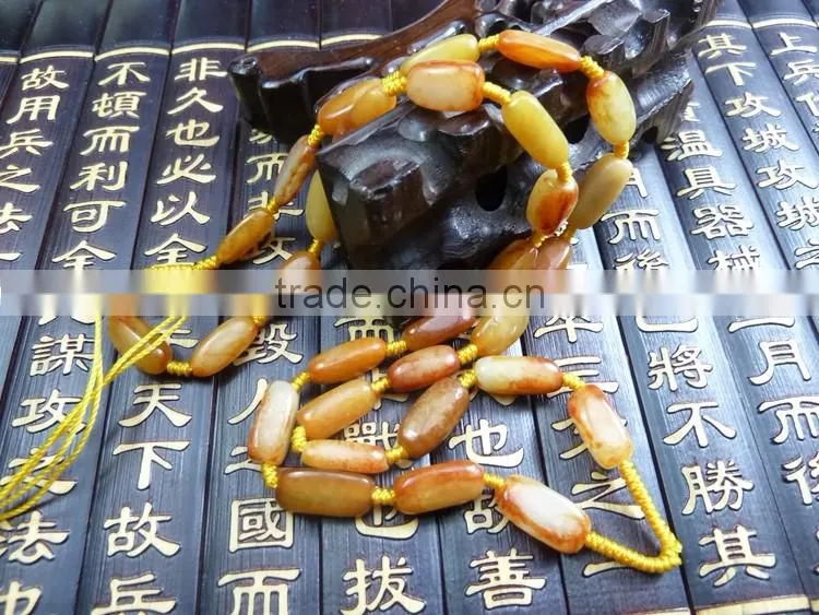 jewels jade Hetian jade necklace Hetian jade seed makings red-skinned handmade seed makings necklace sings of original rock