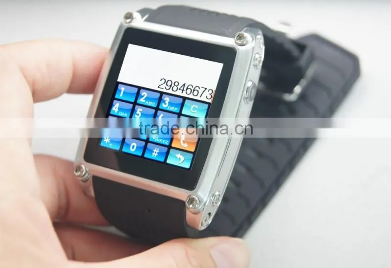 Android Bluetooth Wrist Smart Bracelet Watches Mobile Phone / Health Watch Phone