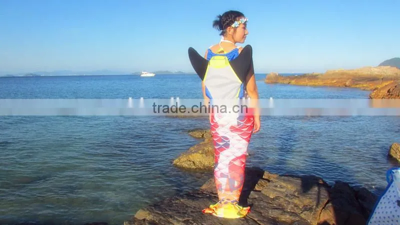 Custom High Quality Kids Swimwear Mermaid Tail