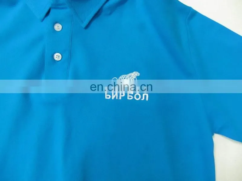 custom made embroidered logo high quality polo shirt